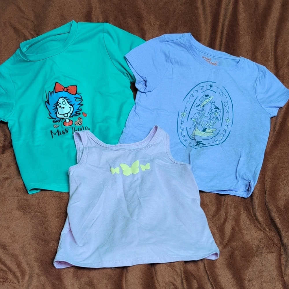 Cat & Jack Kids Tees - Green, Lt Lavender, Lavender